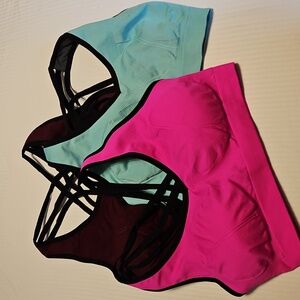 Unknown Brand NWOT Set Of 3 Strapy Sports Bras Size XL